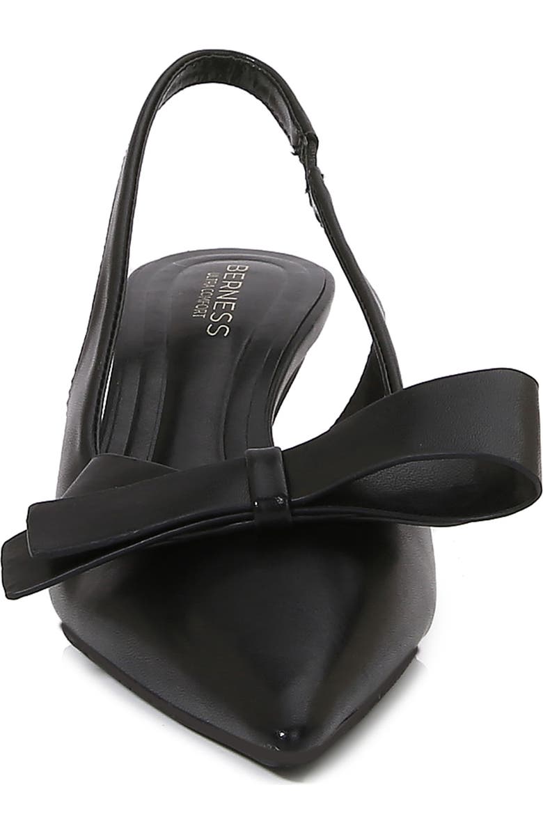 BERNESS Calliope Asymmetric Bow Slingback Pump, Alternate, color, Black