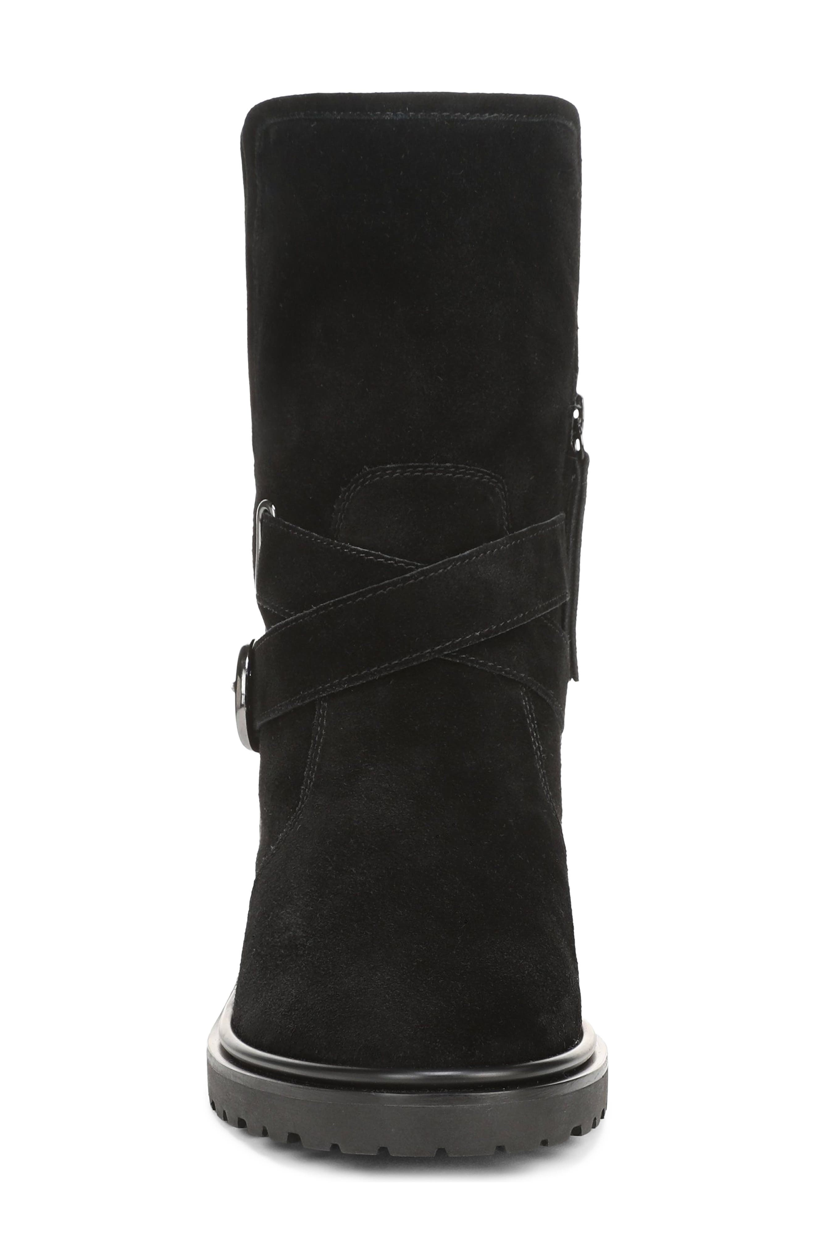Sophi Boot with Faux Shearling Trim, Alternate, color, BLACK