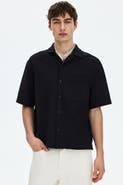 H&M Relaxed Fit Waffled Resort Shirt