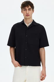 H&M Relaxed Fit Waffled Resort Shirt