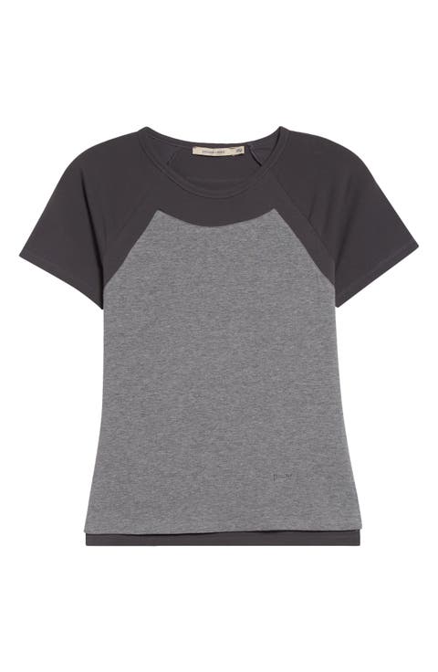 Puka Raglan Sleeve Colorblock Jersey Baby Tee