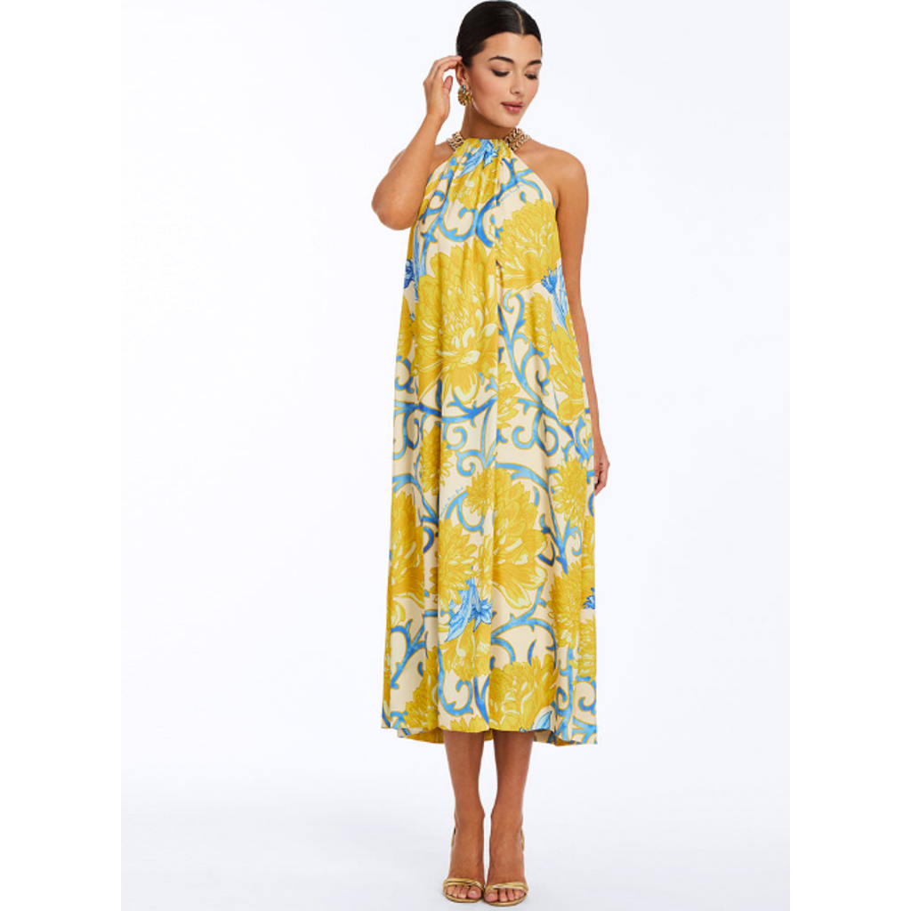Mestiza New York Bijou Halter Midi Dress in Yellow  product