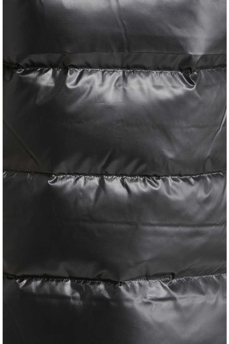 Sportswear City Quilted Longline Down Parka, Alternate, color, BLACK/ WHITE