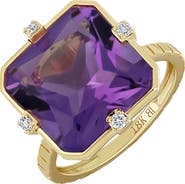 Bony Levy Iris Amethyst & Diamond Statement Ring