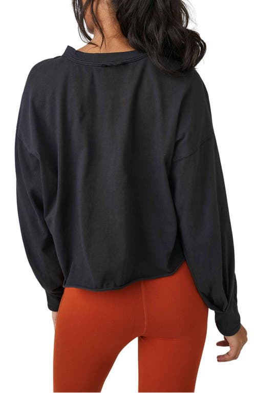 Free People Cotton Inspire Layer Top In Black