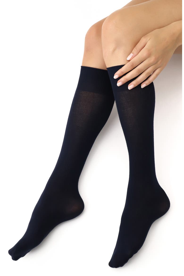 Cheryl Knee High Socks, Main, color, BLUE 11