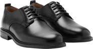 MANGO Plain Toe Leather Derby