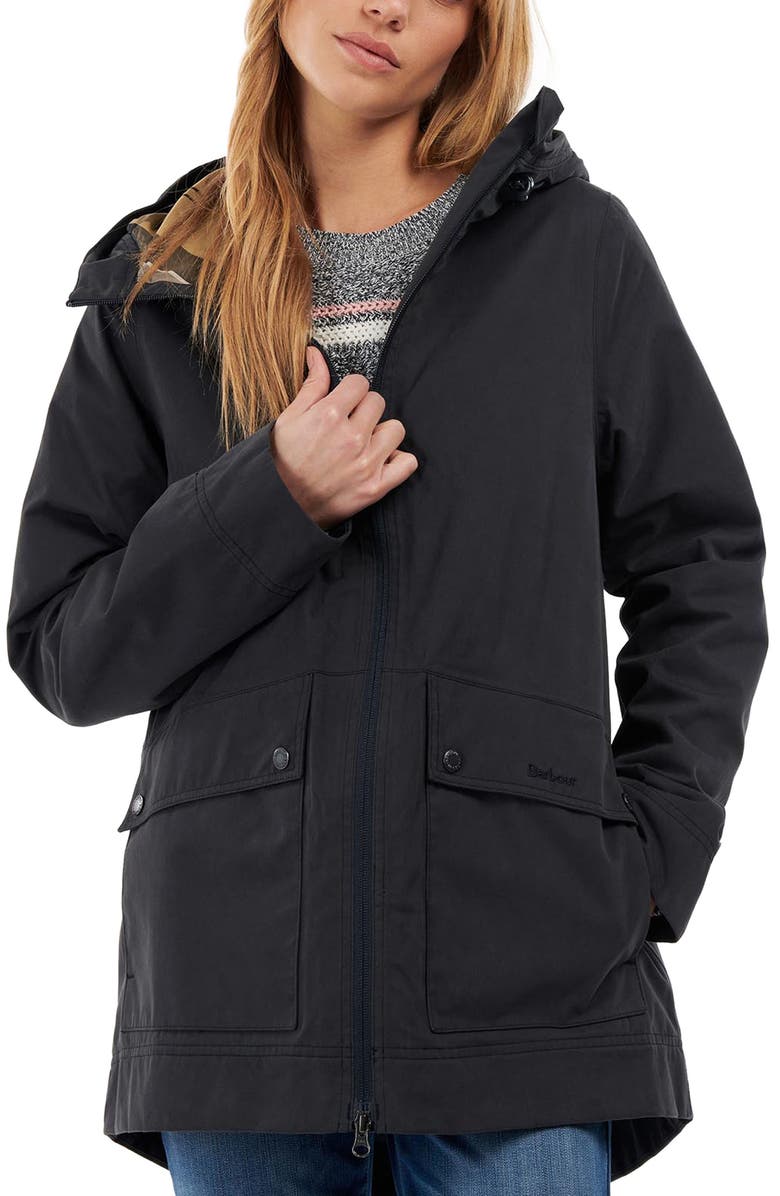 Barbour Armeria Waterproof Hooded Jacket, Main, color,