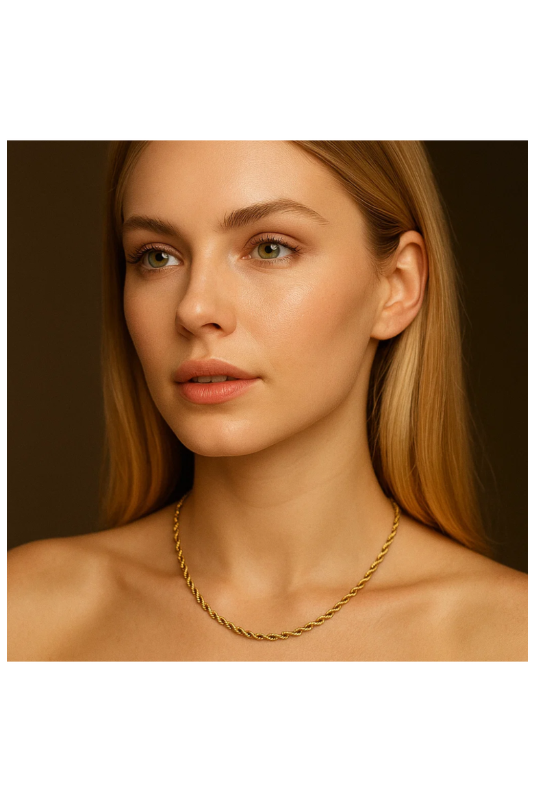 Timeless Gold Rope Necklace, Alternate, color, Gold