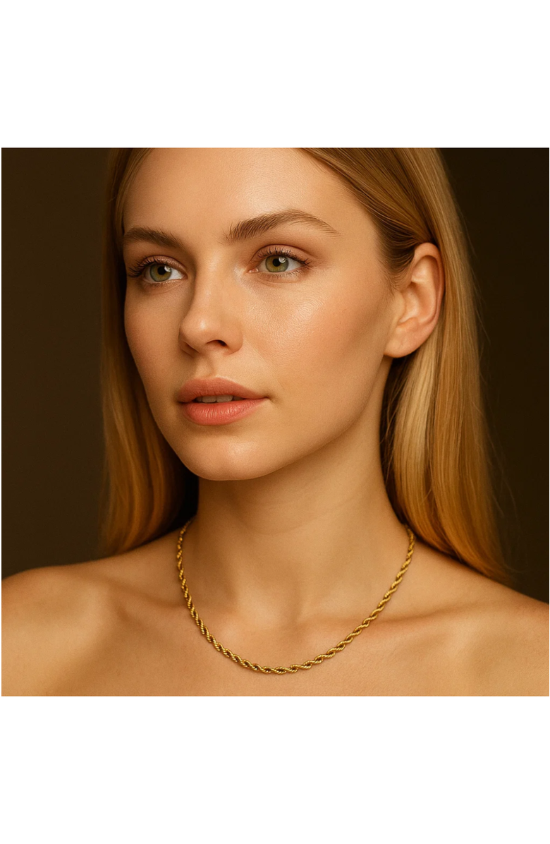 Hollywood Sensation Timeless Gold Rope Necklace, Alternate, color, Gold