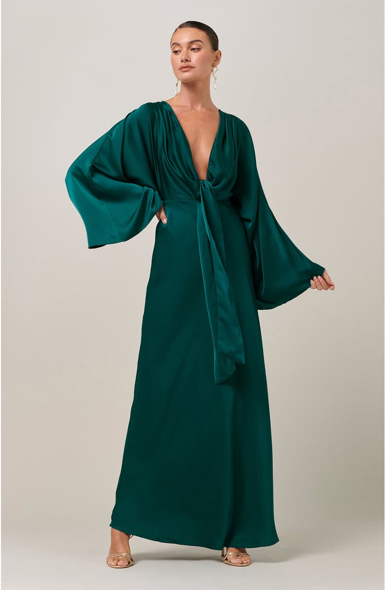 SAVEL Sassy Midi Dress, Main, color, Emerald