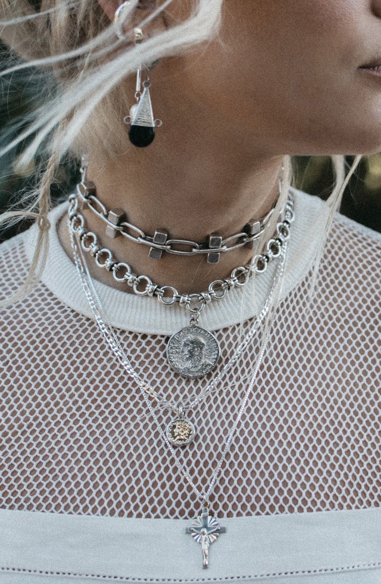 Child of Wild Arcadia Choker Necklace, Alternate, color, Silver