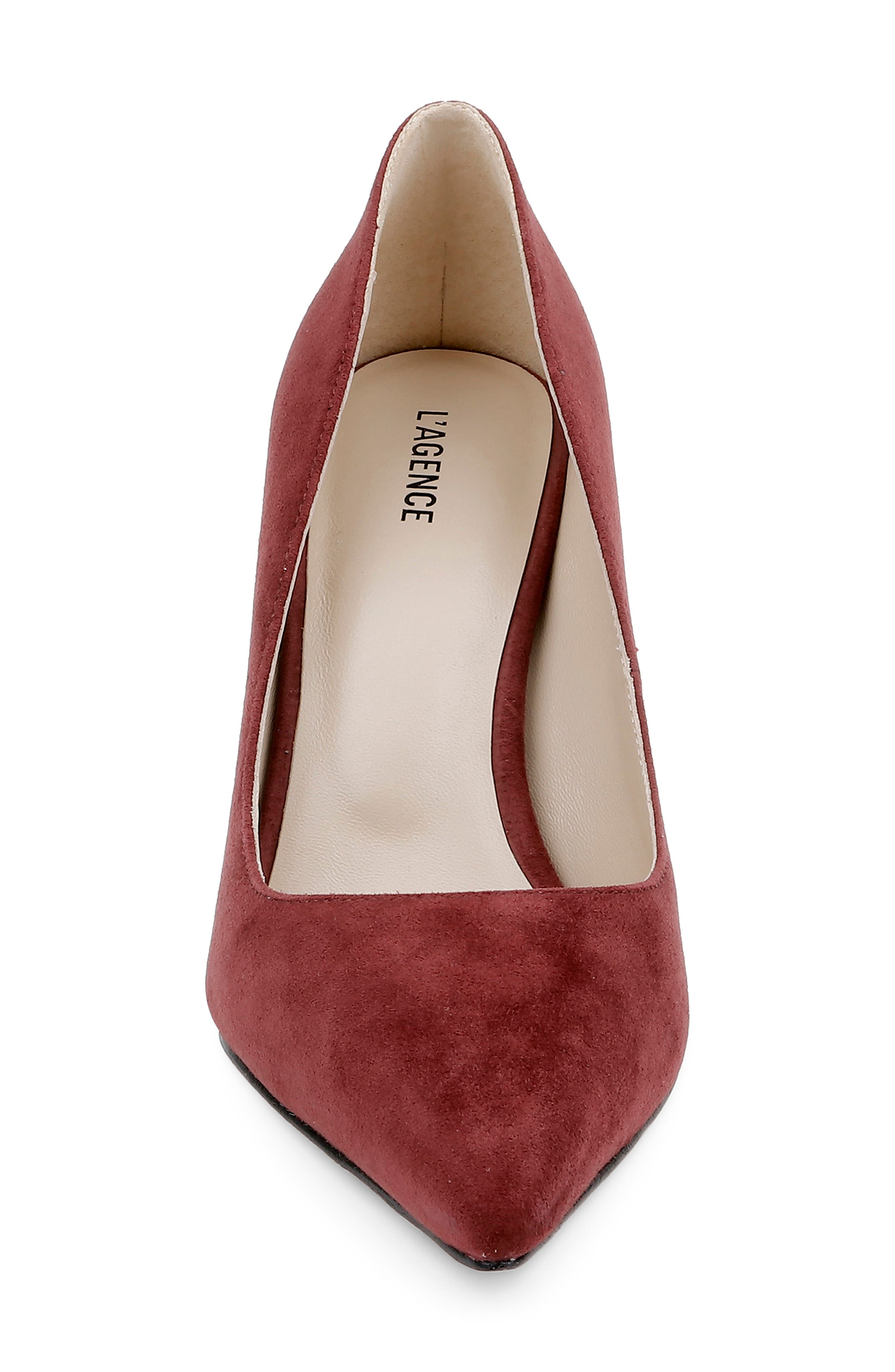 L'AGENCE Maelle Pointed Toe Pump, Alternate, color, Spice Suede