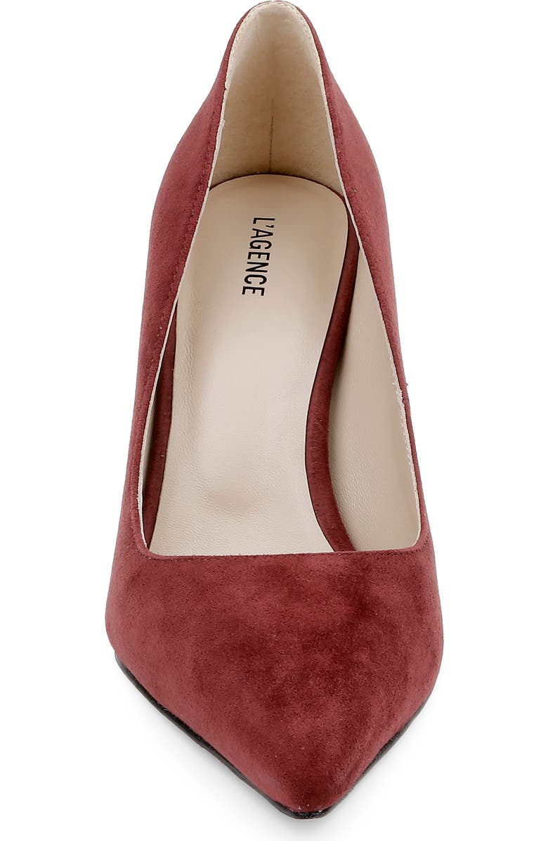 L'AGENCE Maelle Pointed Toe Pump, Alternate, color, Spice Suede