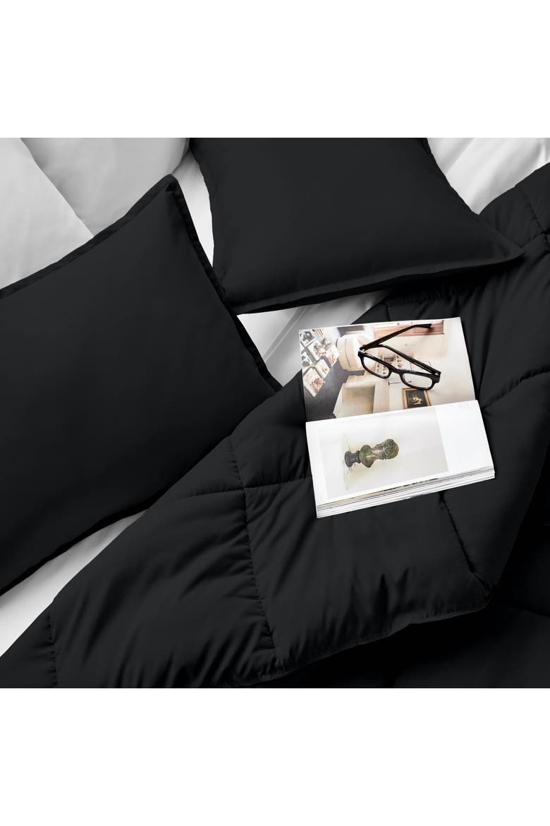 All-Season Comforter Set - Oversized King, Alternate, color, Black