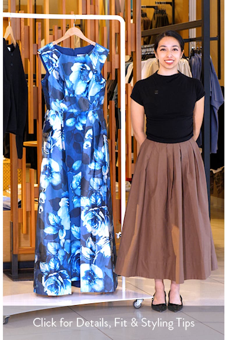 Kate Floral Layered Mikado Gown video
