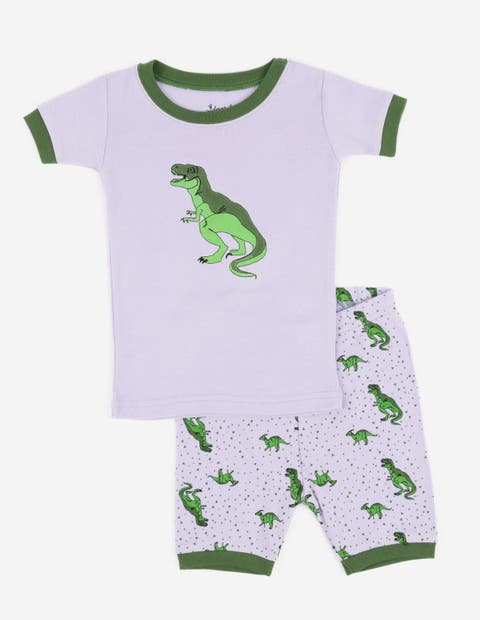 Kids Cotton Two-Piece Short Printed Pajamas, Animals & Characters (Toddler, Little Kid & Big Kid)