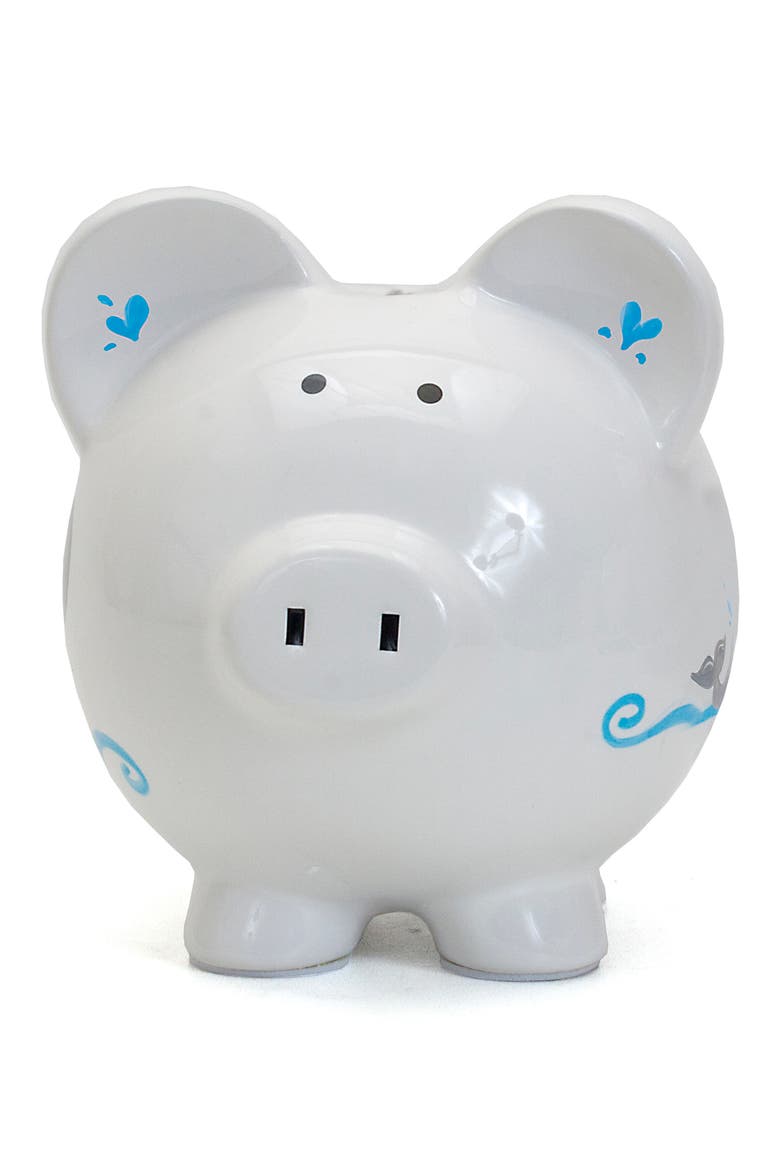 Noah's Ark Ceramic Piggy Bank, Alternate, color, WHITE