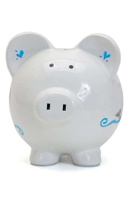 Child To Cherish Noah's Ark Ceramic Piggy Bank In White