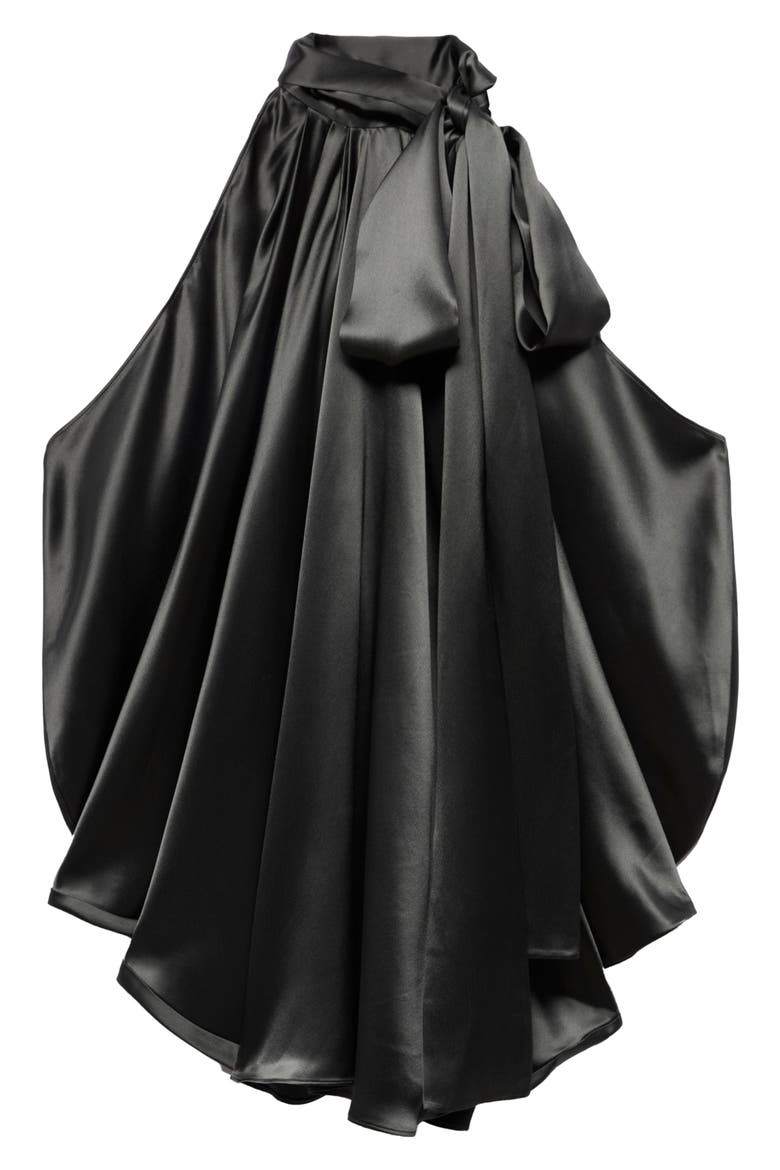 Petal Satin Minidress, Alternate, color, SATIN QUICKSILVER