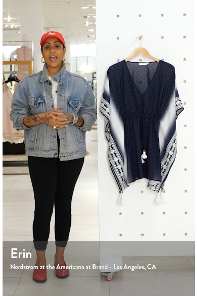 Ravena Shibori Stripe Cover-Up Caftan video