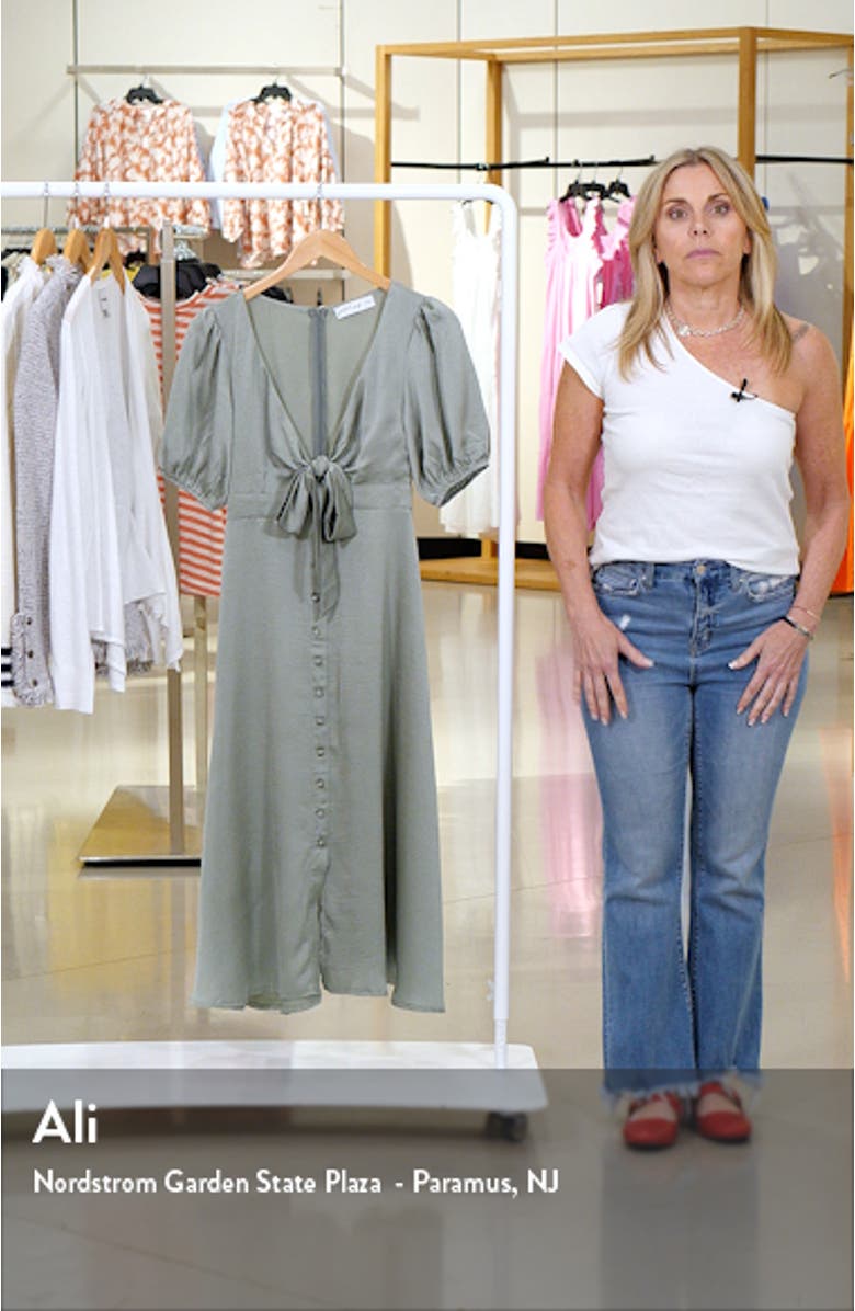 Piper Button Front Midi Dress, sales video thumbnail