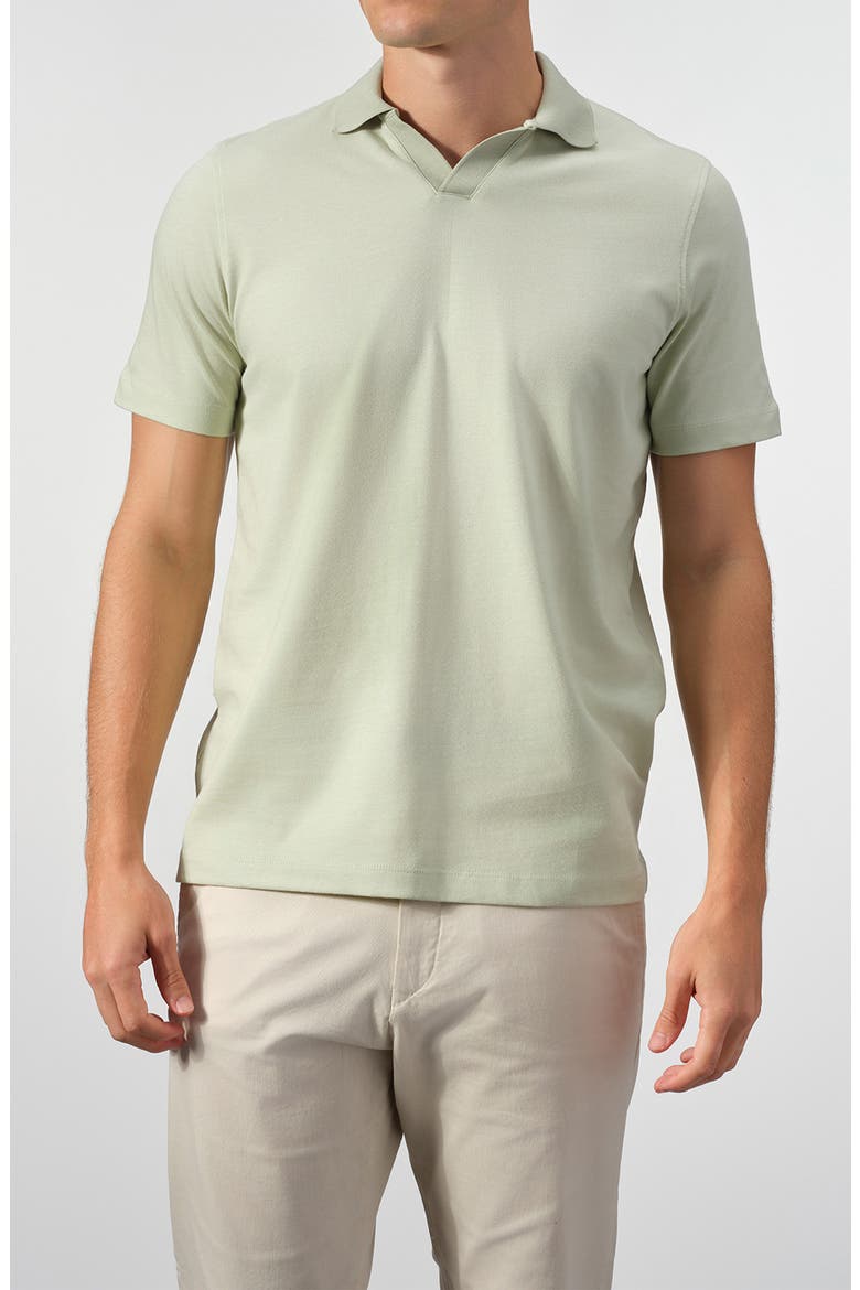 Cotton Knit Polo, Main, color, MINT