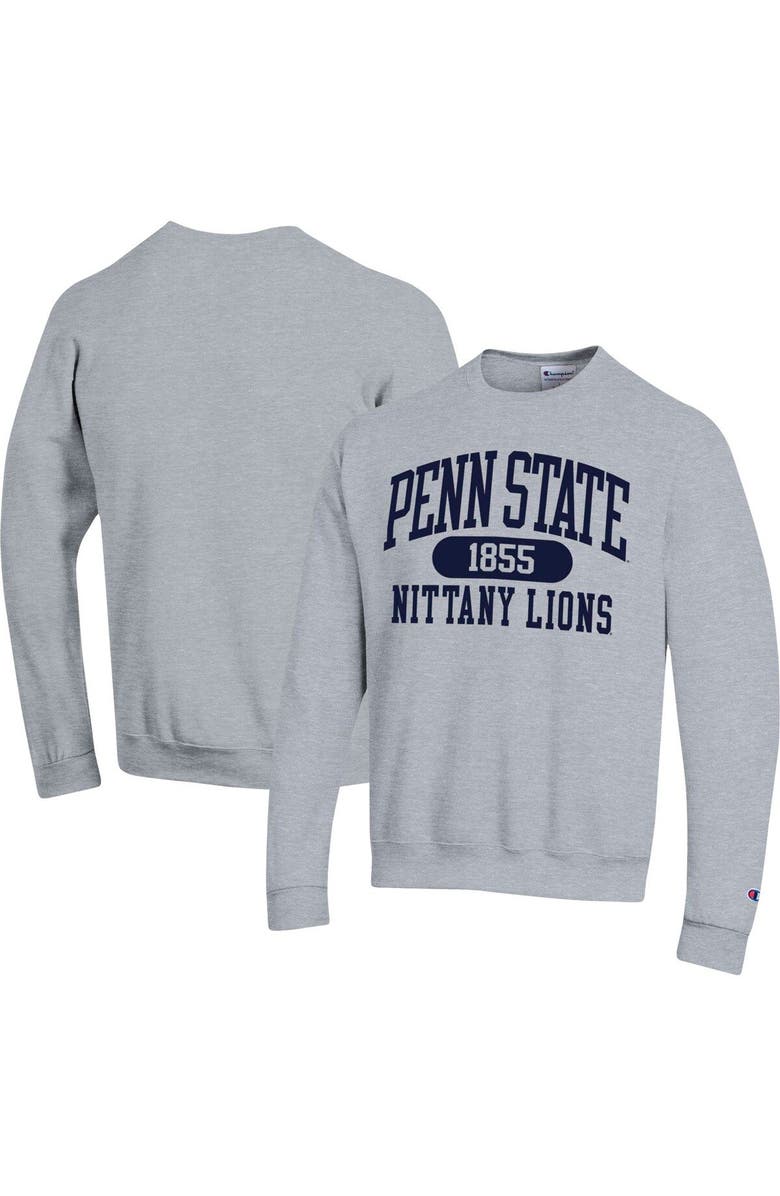 Champion Men's Champion Heather Gray Penn State Nittany Lions Arch Pill Sweatshirt, Main, color, 