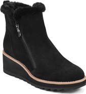 Easy Spirit Jane Faux Fur Lined Wedge Bootie