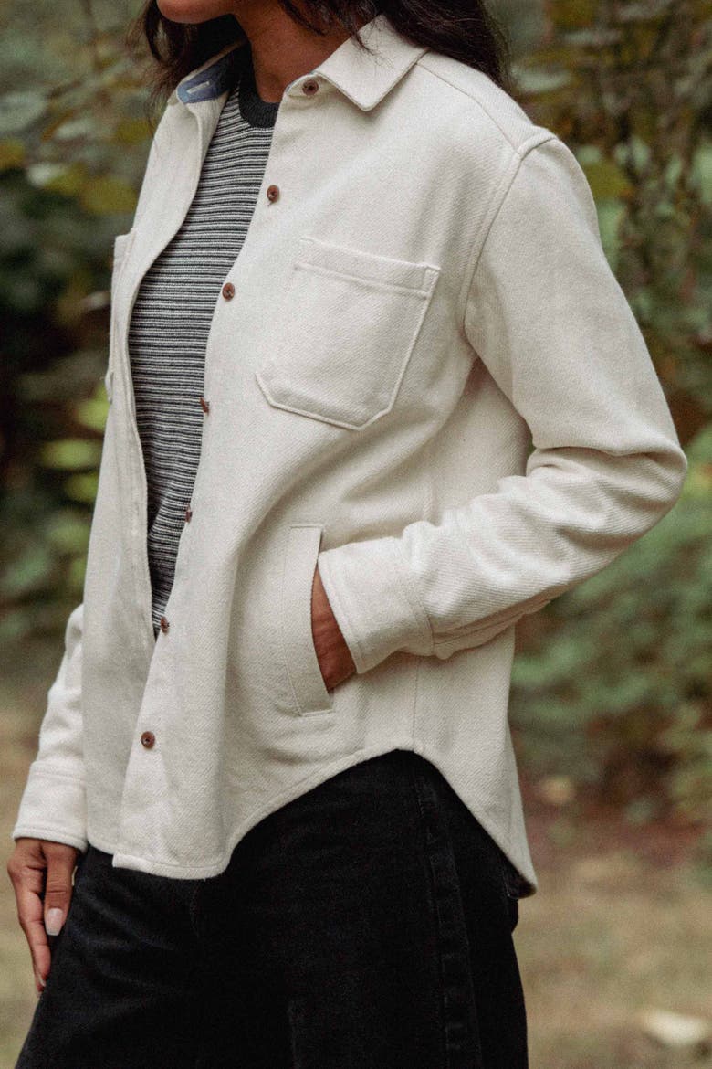 Dawson Overshirt, Alternate, color, Ivory Twill