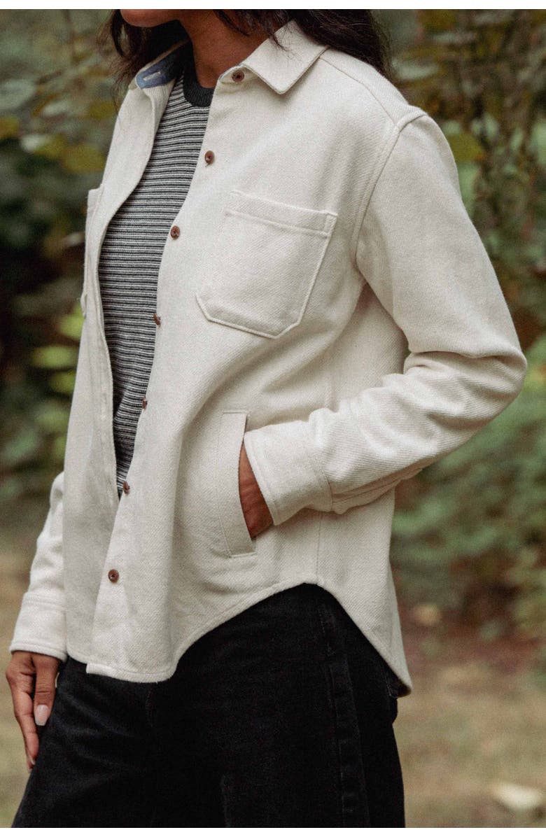 Bridge & Burn Dawson Overshirt, Alternate, color, Ivory Twill