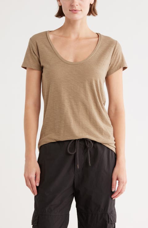 Deep V-Neck T-Shirt