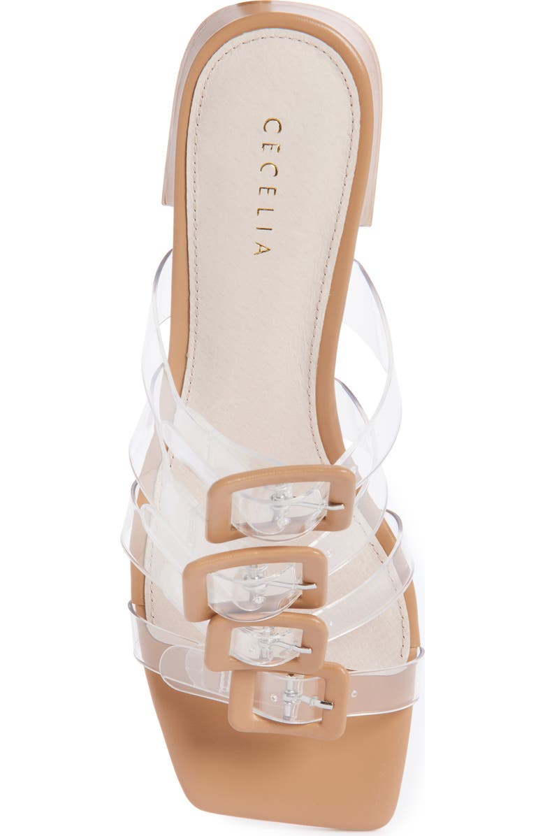 Cecelia New York Ludlow Cage Slide Sandal, Alternate, color, Tea