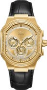 JBW Orion Diamond Leather Strap Watch, 39mm