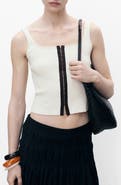 MANGO Contrast Placket Rib Tank