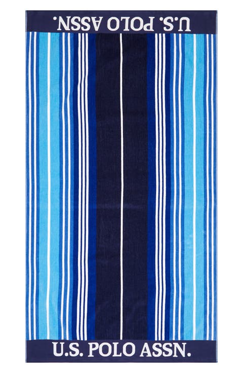 Port Stripe Jacquard Beach Towel