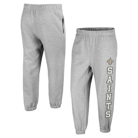 Women's '47 Gray New Orleans Saints Double Pro Harper Jogger Sweatpants