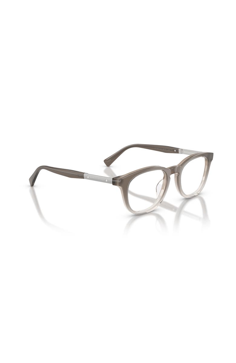 Brunello Cucinelli 49mm Rectangle optical glasses, Alternate, color, Grey
