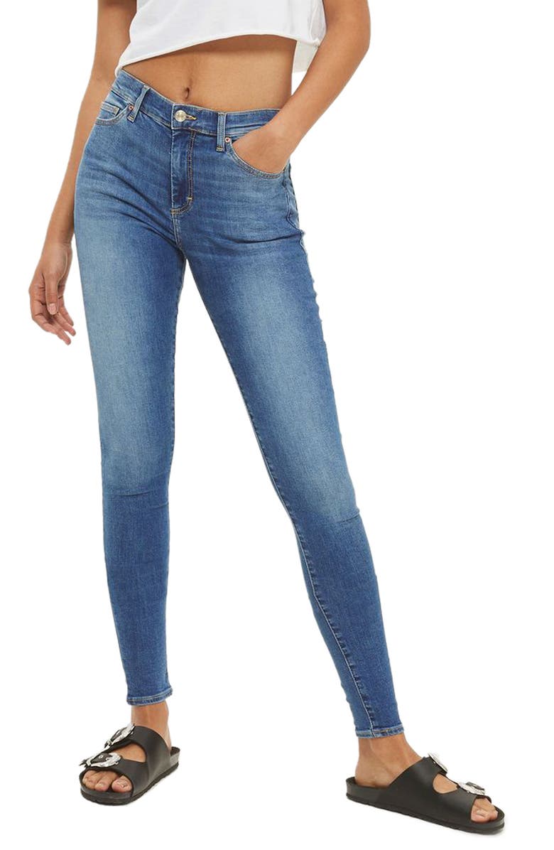 Topshop Leigh Ankle Skinny Jeans, Main, color, 