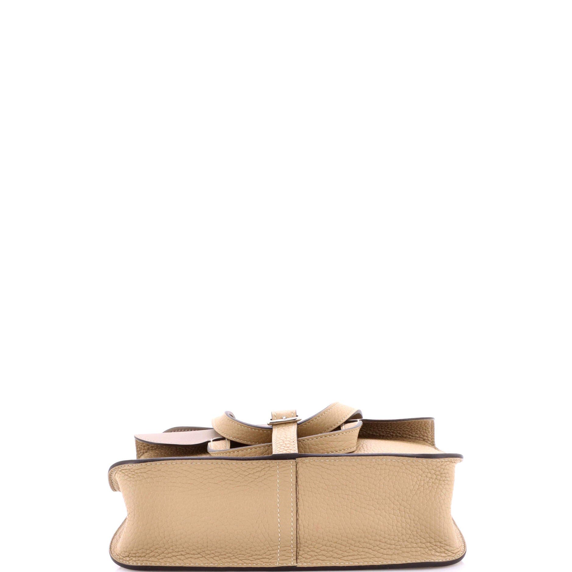 Pre-Owned Hermes Halzan Bag Verso Clemence 25, Alternate, color, Trench