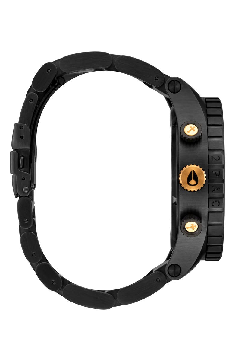 Nixon x 2PAC 51-30 Bracelet Chronograph Watch, 51mm, Alternate, color, 