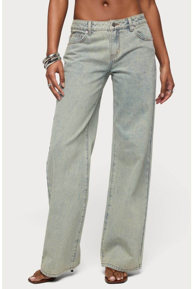 Magda Acid Wash Wide Leg Jeans, Main, color, BLUE