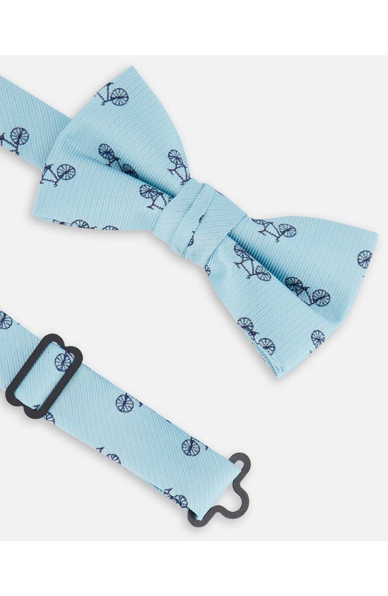 Deux par Deux Boy's Bow Tie Pale Blue With Bicycle, Alternate, color, Pale Blue With Bicycle