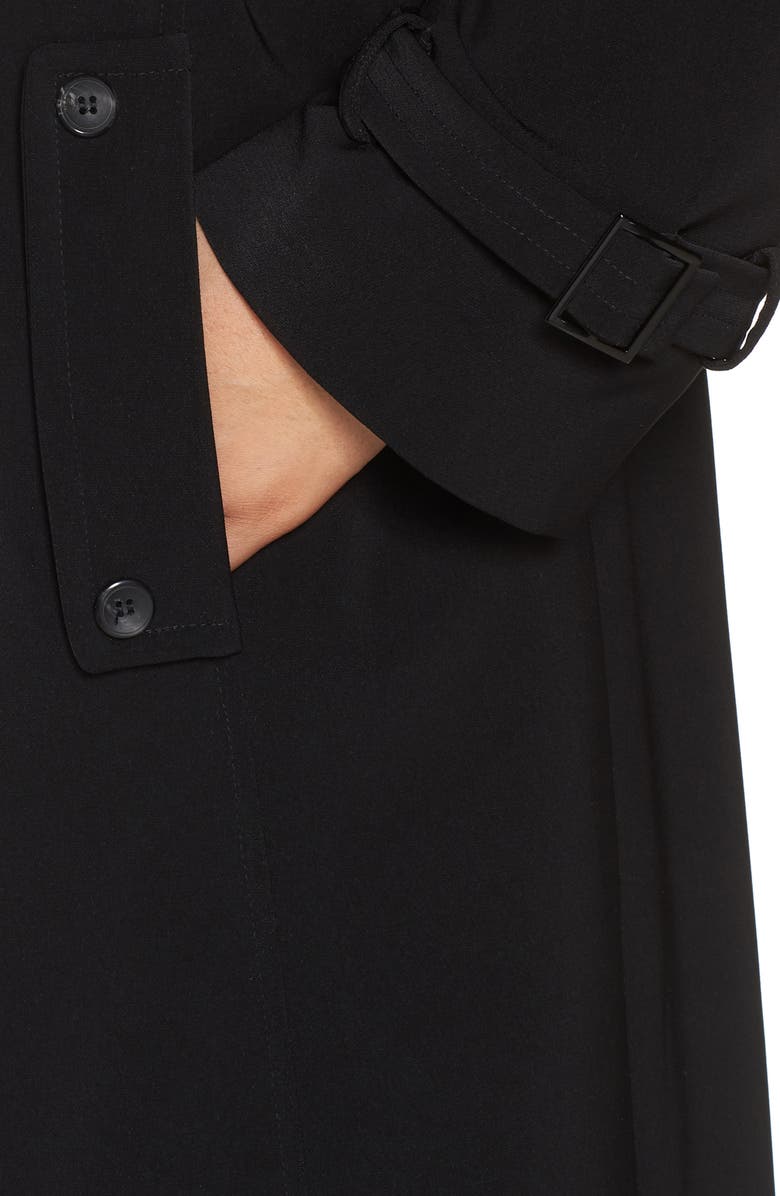 Gallery Long Nepage Raincoat with Detachable Hood & Liner, Alternate, color, 