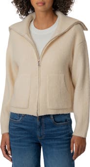 KUT from the Kloth Rue Zip Sweater Knit Jacket
