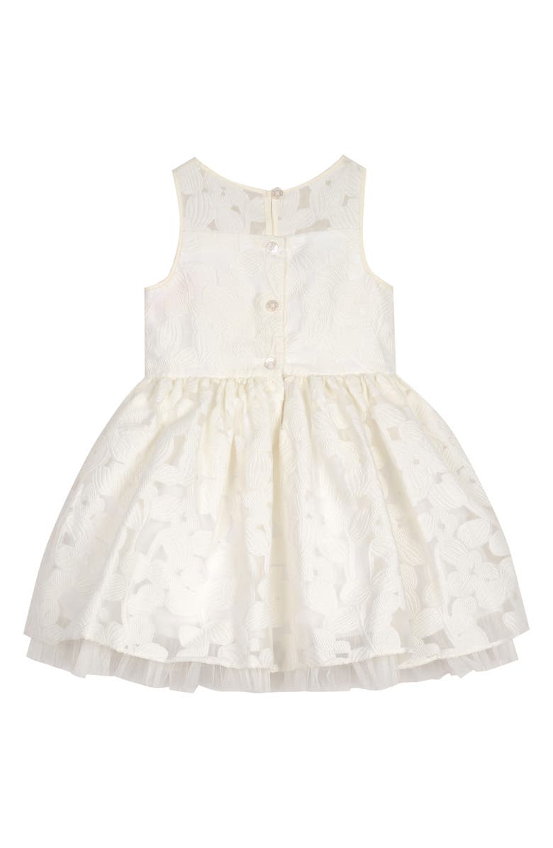 Pippa & Julie Floral Jacquard Illusion Dress, Alternate, color,