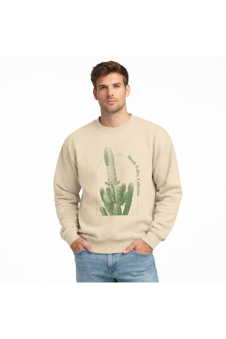 Death Valley California Cactus Sweatshirt, Main, color, Dust