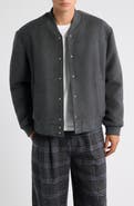 KROST Mercer Felted Wool Blend Varsity Bomber Jacket