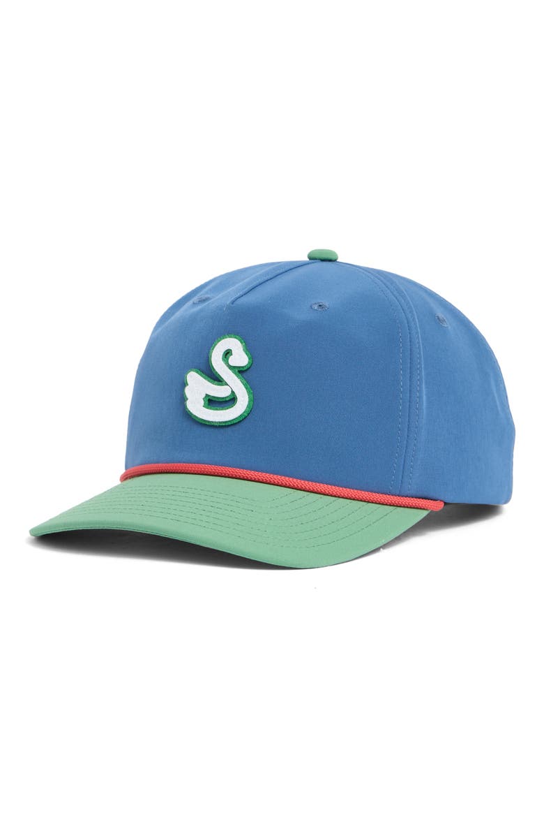 Patch Snapback Cap, Main, color, BLUE/ GREEN