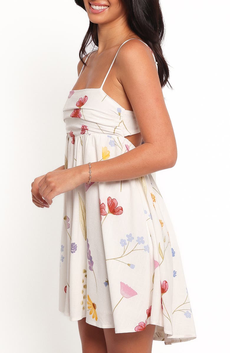 Petal & Pup Jesse Floral Print Minidress, Alternate, color, Ditsy Floral